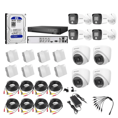 Kit 8 cámaras de seguridad autoinstalable Hikvision