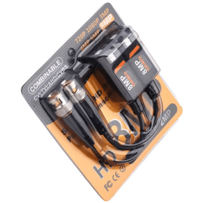 Video Balun 8MP a presión ponchable