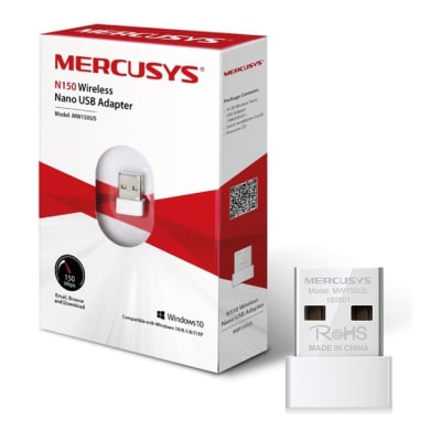 Adaptador USB Mercusys Nano Inalámbrico, 150Mbps