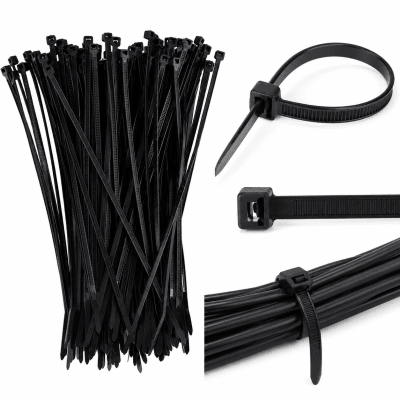 Amarra Plástica Negra 30 CM X 3,6 mm