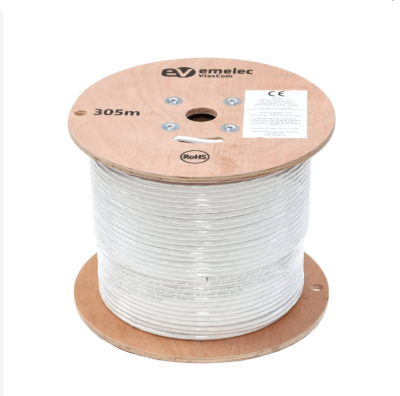 CABLE COAXIAL RG6 BLANCO 305 MTS1