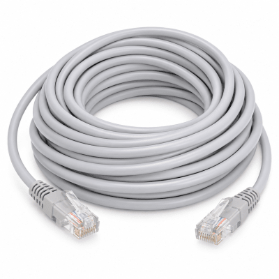 Cable Red Cat5 Armado 10 Mts Gris