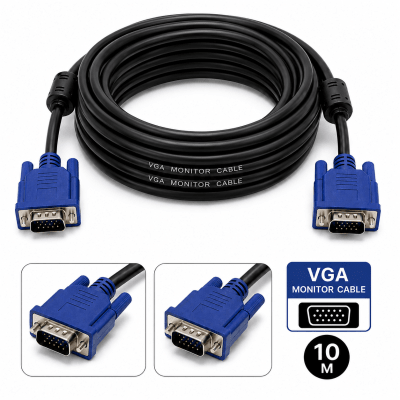 Cable monitor VGA 10 M