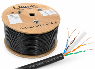 UTP EXTERIOR CAT6 ALEACION - 100 M1