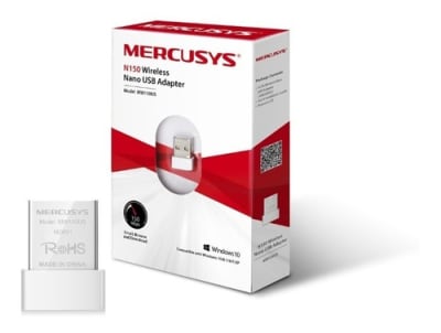 Adaptador USB Mercusys Nano Inalámbrico, 150Mbps