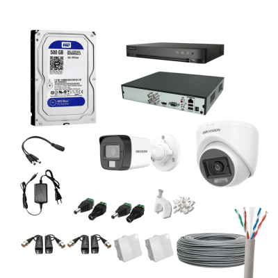 Kit 2 cámaras de seguridad Hikvision