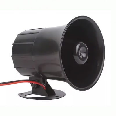 Sirena 15w Plástica ABS 1 Tono Negra