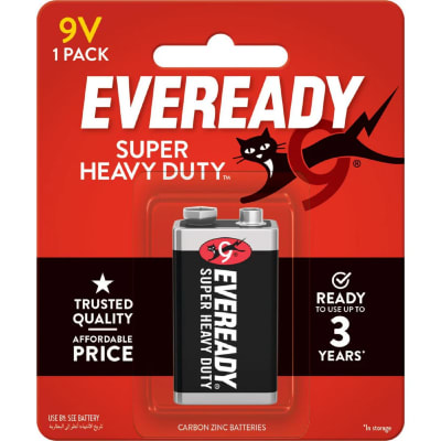 Batería 9V Carbón EVEREADY