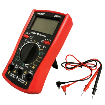 Tester Digital 9V Voltaje/Amperaje