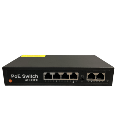SWITCH POE 52V 60W 4 PUERTOS POE + 2 UPLINK