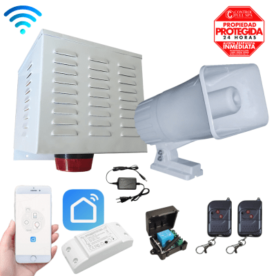 Kit Alarma comunitario hibrido WiFi + Control