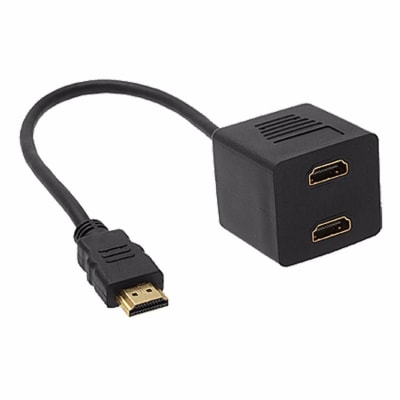 Cable Hdmi Un Macho a Dos Hembra 30 Cm