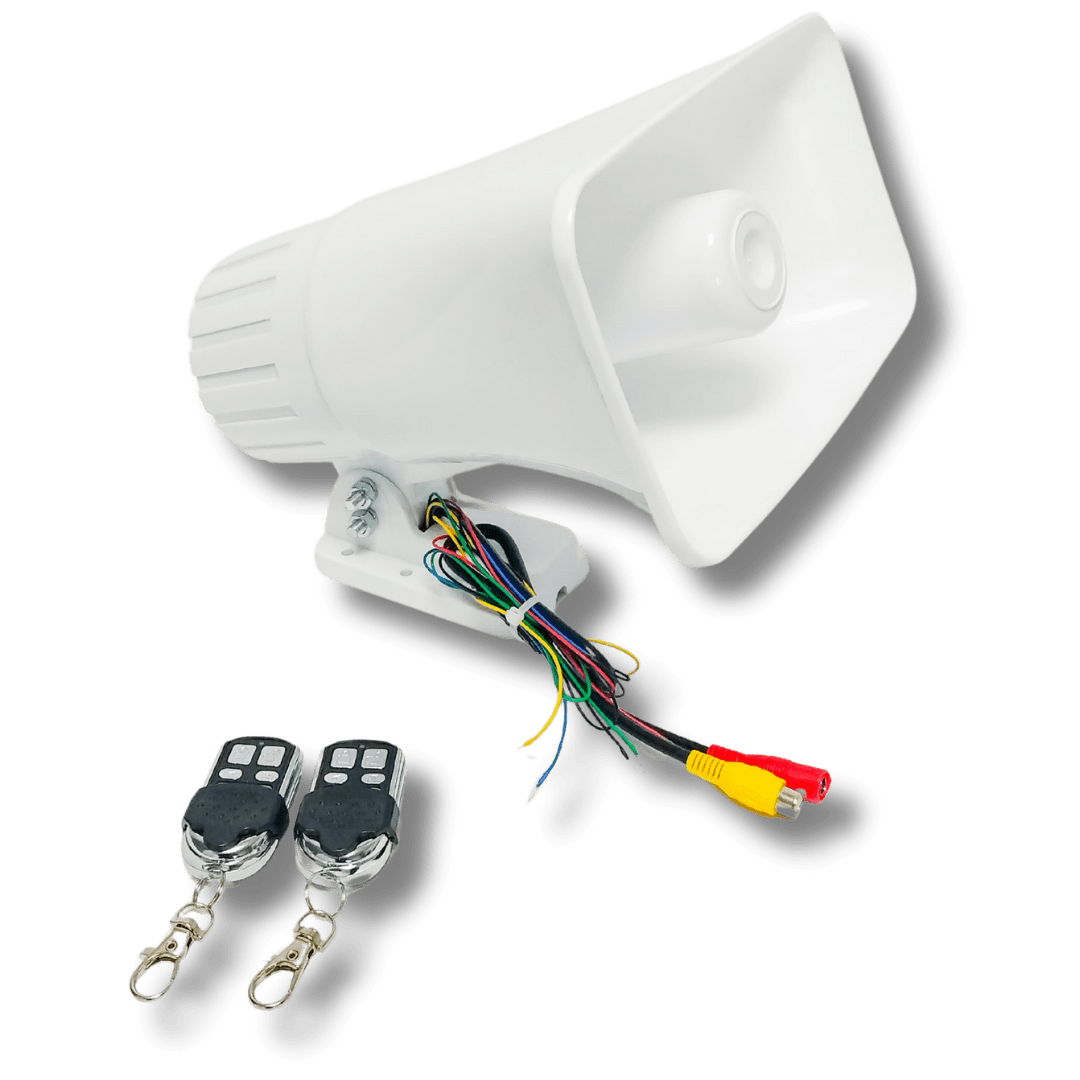 Sirena 30W con sistema de voceo integrado 0