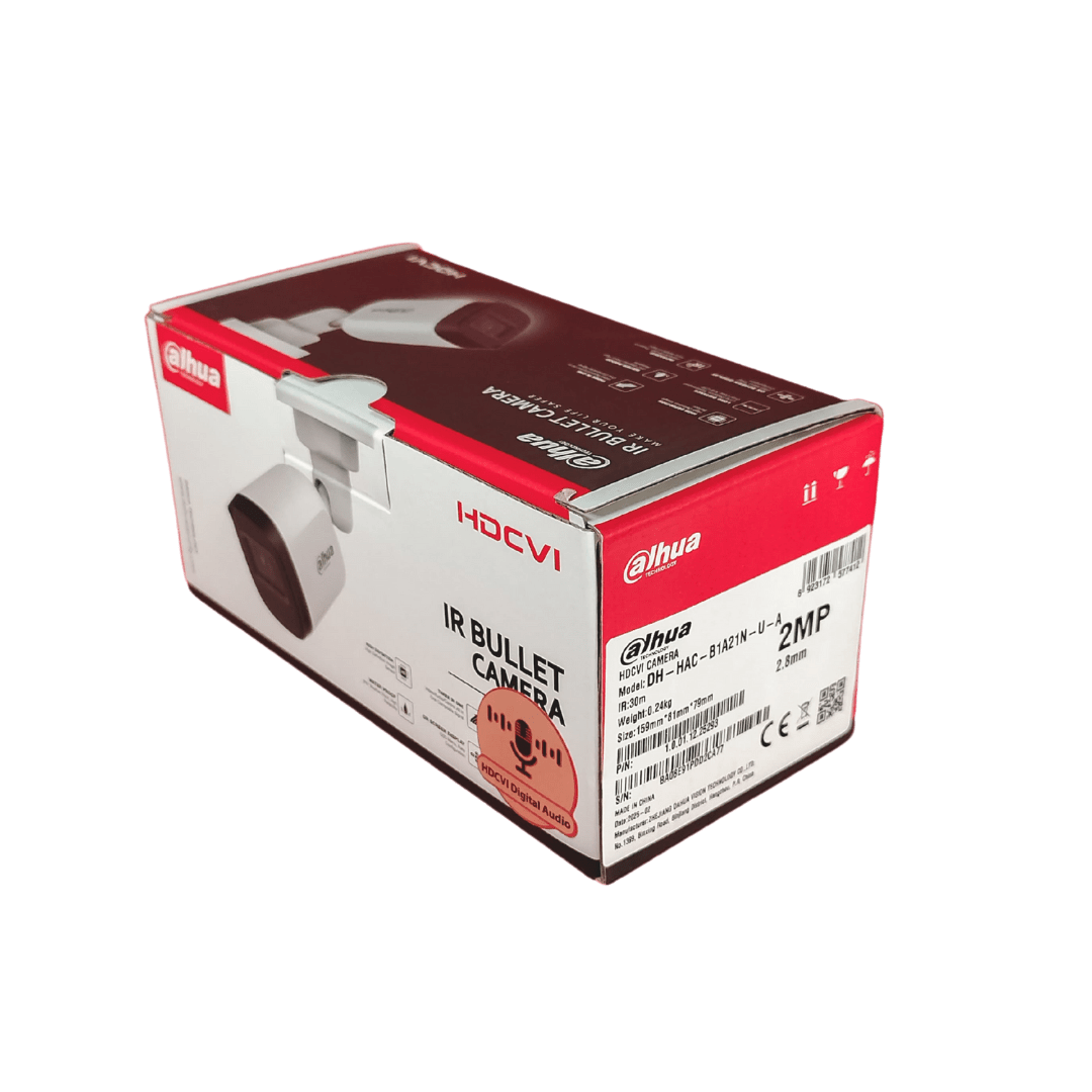 Dahua bala c/mic plástica 2MP IR30MTS 2.8mm4