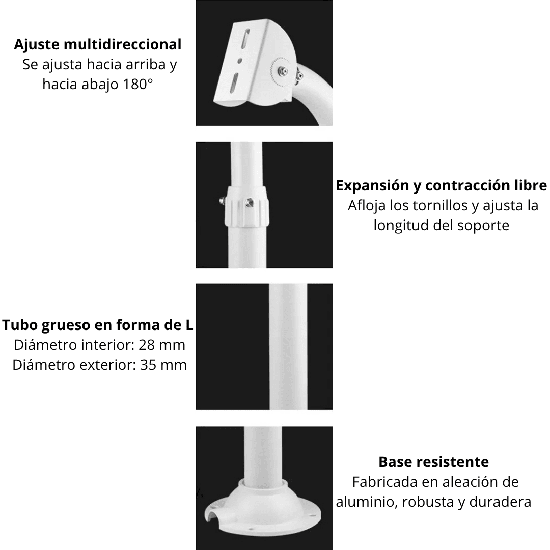 SOPORTE CÁMARA BRAZO RETRACTIL 60-120 CM8