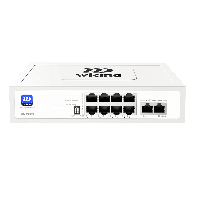 Switch PoE+ 8FE 76W 250 M + 2FE No admin 0