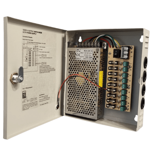 Fuente poder conmutada 9 salidas 12V 10A6