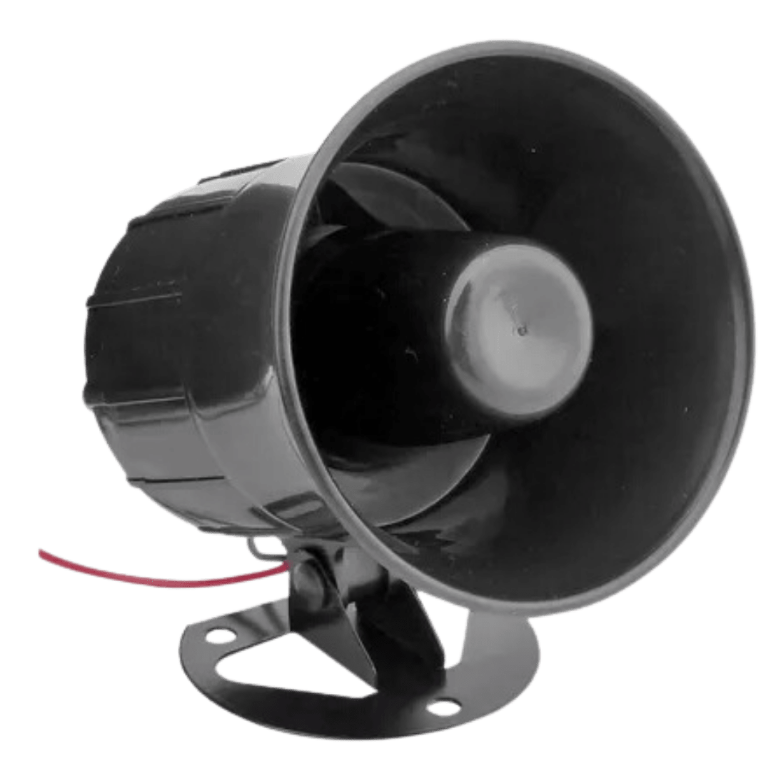 Kit Sirena 20W Con Gabinete Plástico Baliza Azul5