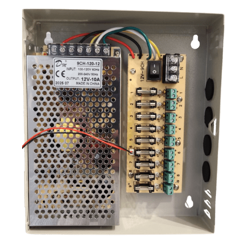 Fuente poder conmutada 9 salidas 12V 10A5