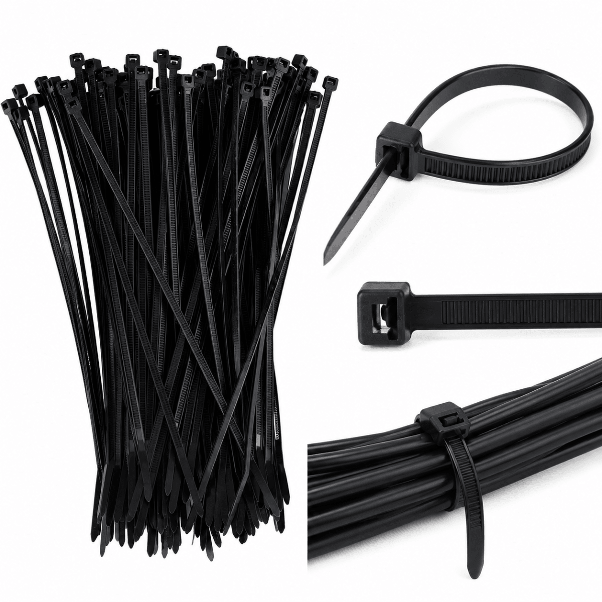 Amarra Plástica Negra 15 CM x 2.5 MM6