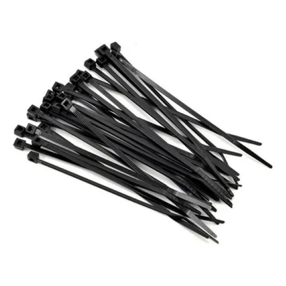 Amarra Plástica Negra 25 CM X 4.8 MM2