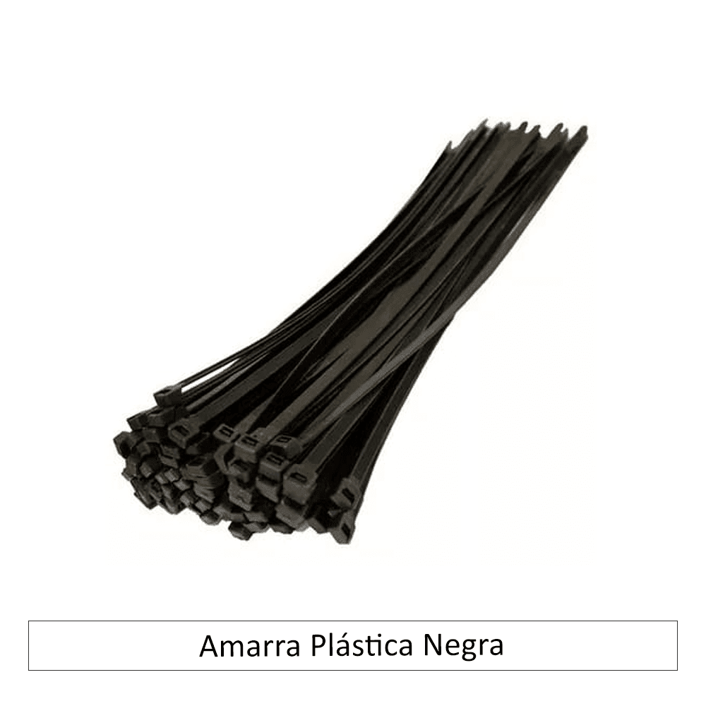Amarra Plástica Negra 15 CM x 5 MM5