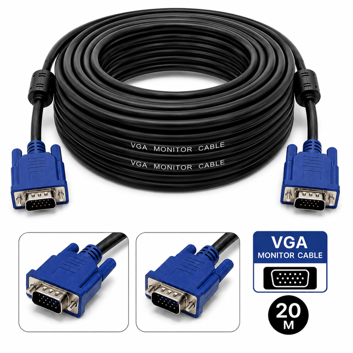 Cable monitor VGA 20 M 0