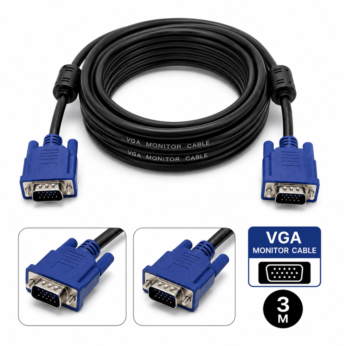Cable monitor VGA 3 M 0