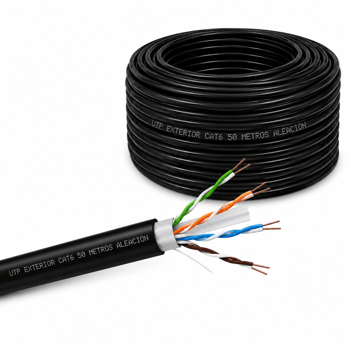 UTP EXTERIOR CAT6 50MTS ALEACION 0