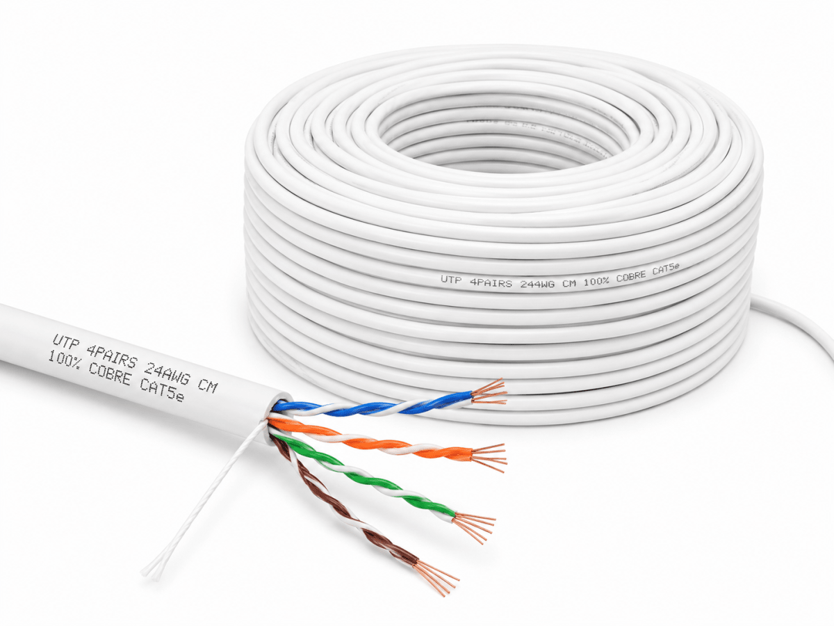 UTP INTERIOR CAT5 100% COBRE 50 METROS 0