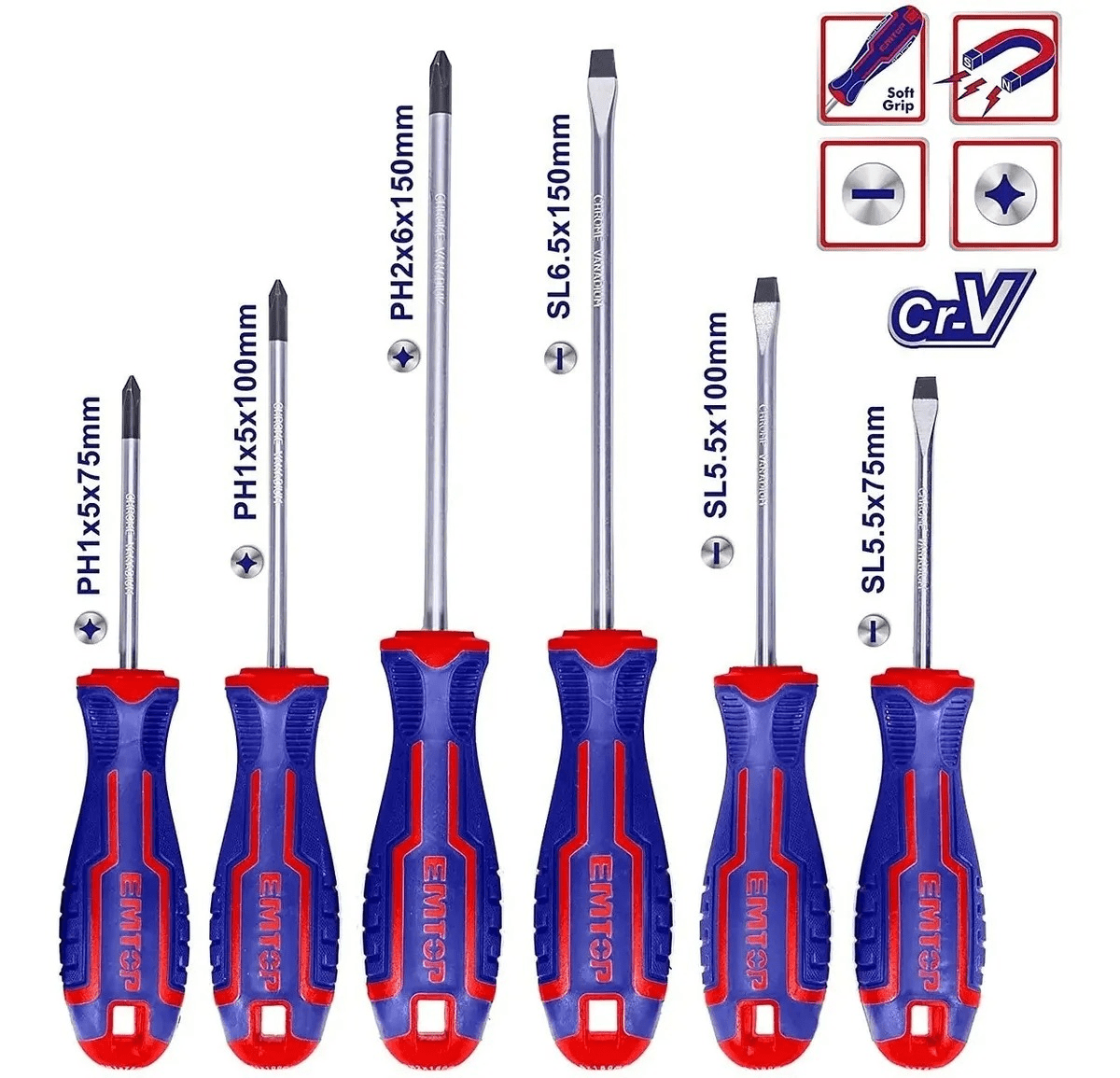 Set de Destornilladores De 6 Piezas2