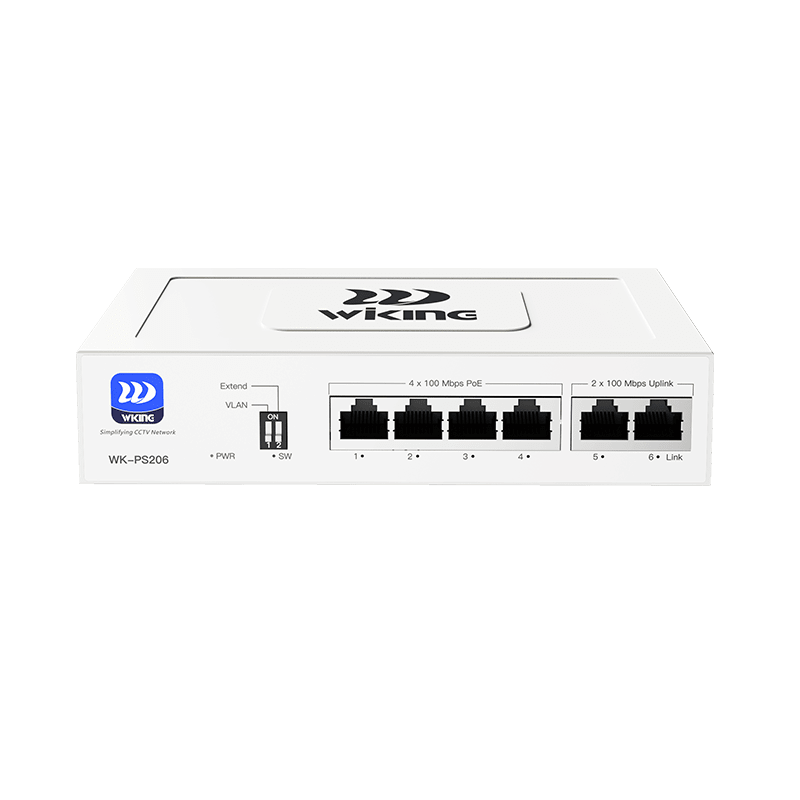 Switch PoE+ 4FE 45W 250 M + 2FE No admin6