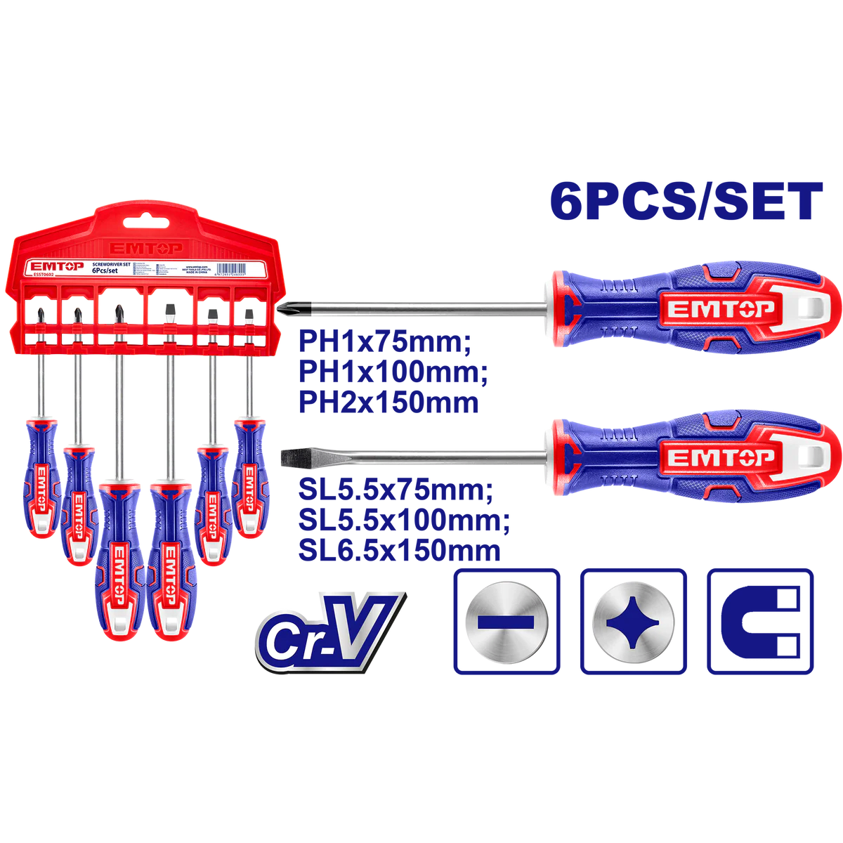 Set de Destornilladores De 6 Piezas3