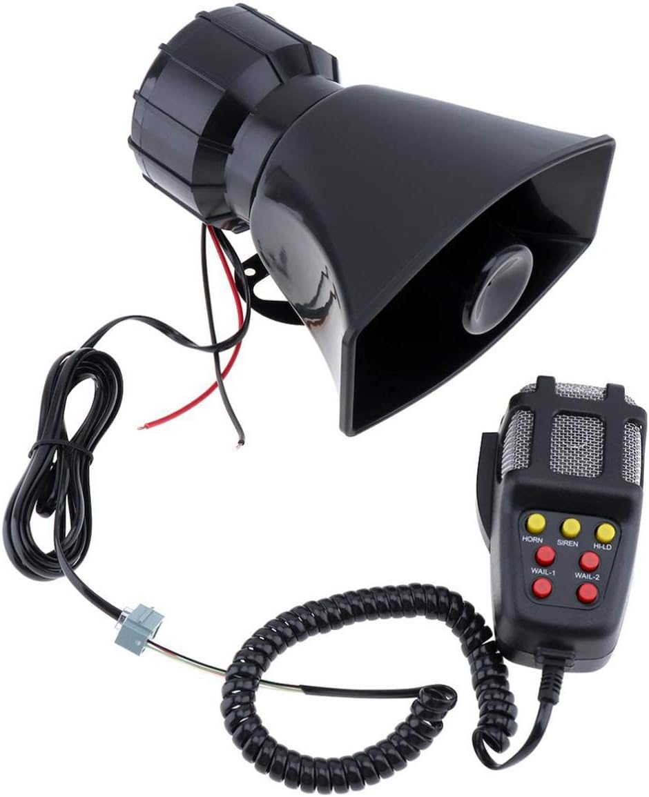 Bocina Sirena 100 Watts Policial Carabinero Megáfono 7 Tonos10