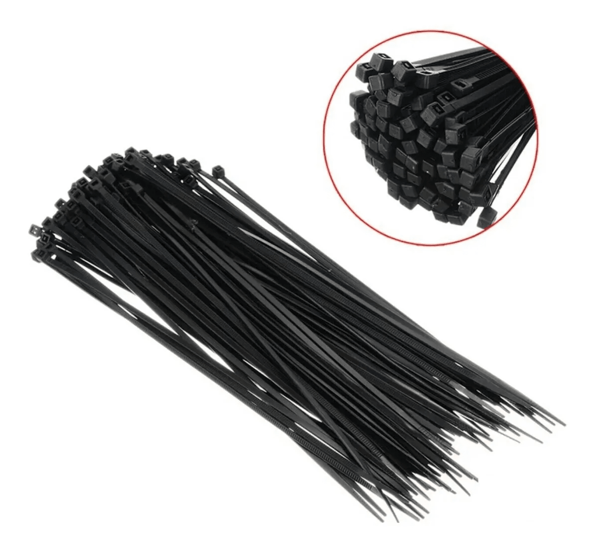 Amarra Plástica Negra 15cm x 2.5mm2