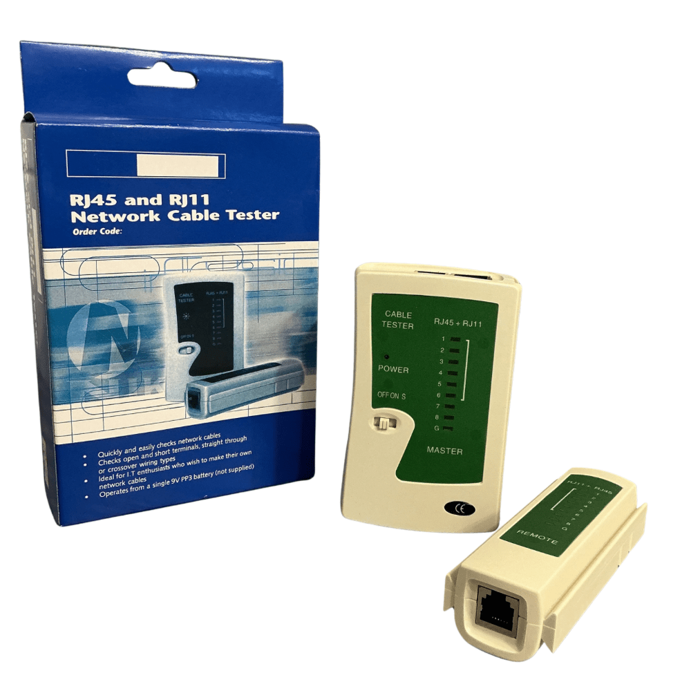 TESTER DE RED BÁSICO RJ45 + RJ114