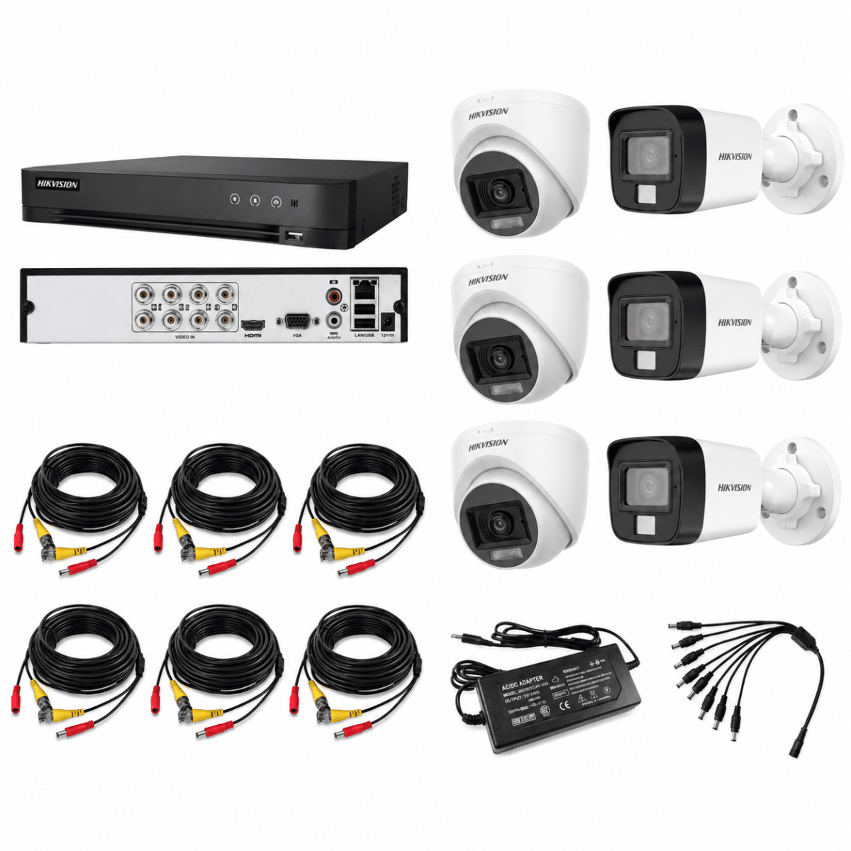 Kit 6 cámaras de seguridad autoinstalable 0