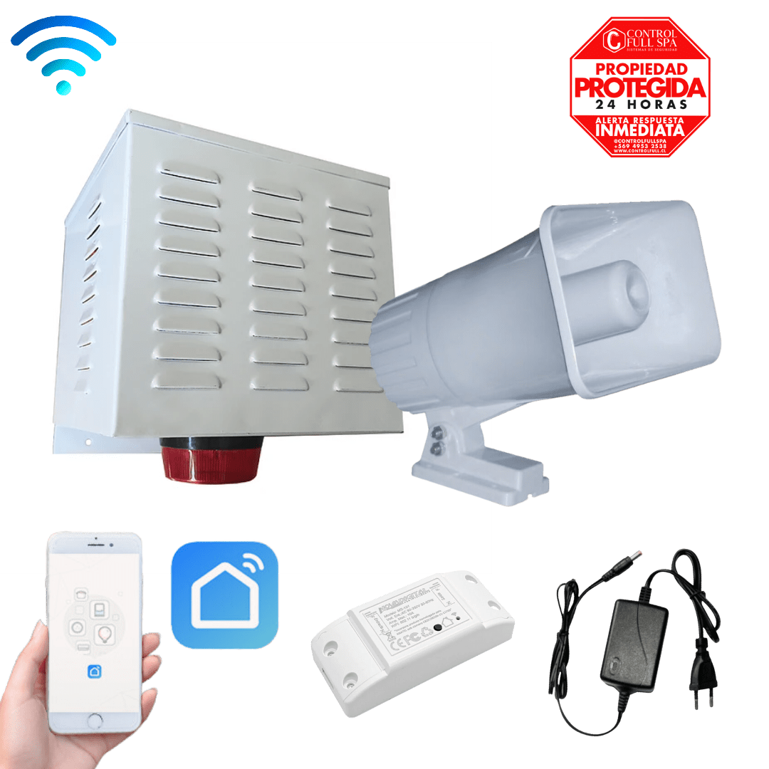 Kit alarma comunitaria Wifi App Movil 30W 1 TONO 0