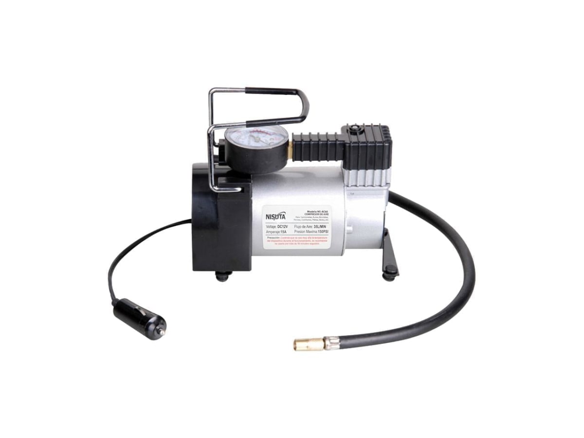 Compresor de Aire Metálico 12V Para Auto1