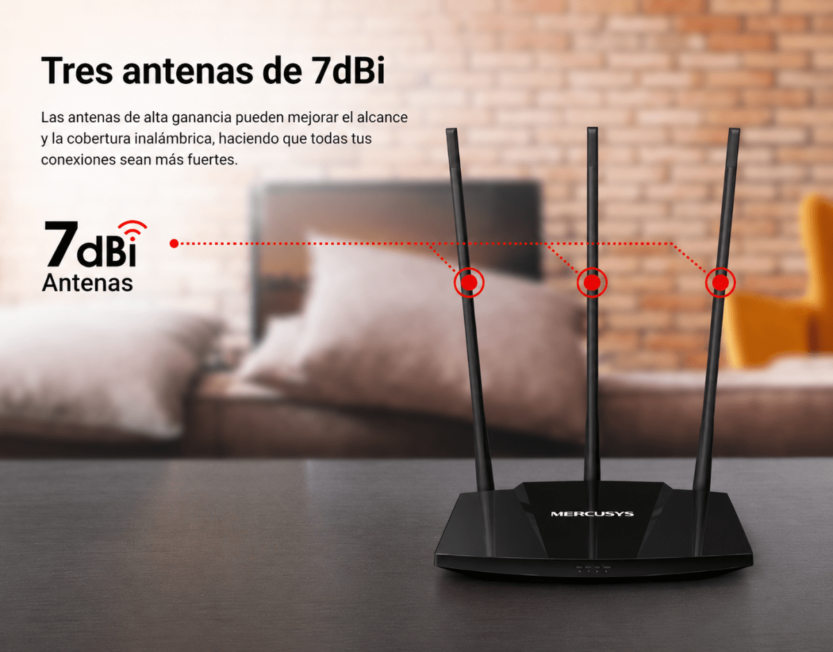 Router Mercusys 300Mbps de alta potencia8