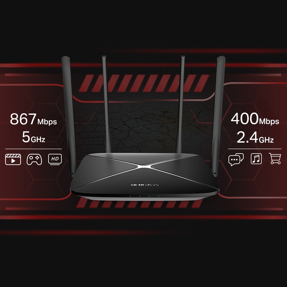Router Mercusys Gigabit Inalámbrico de Doble Banda5