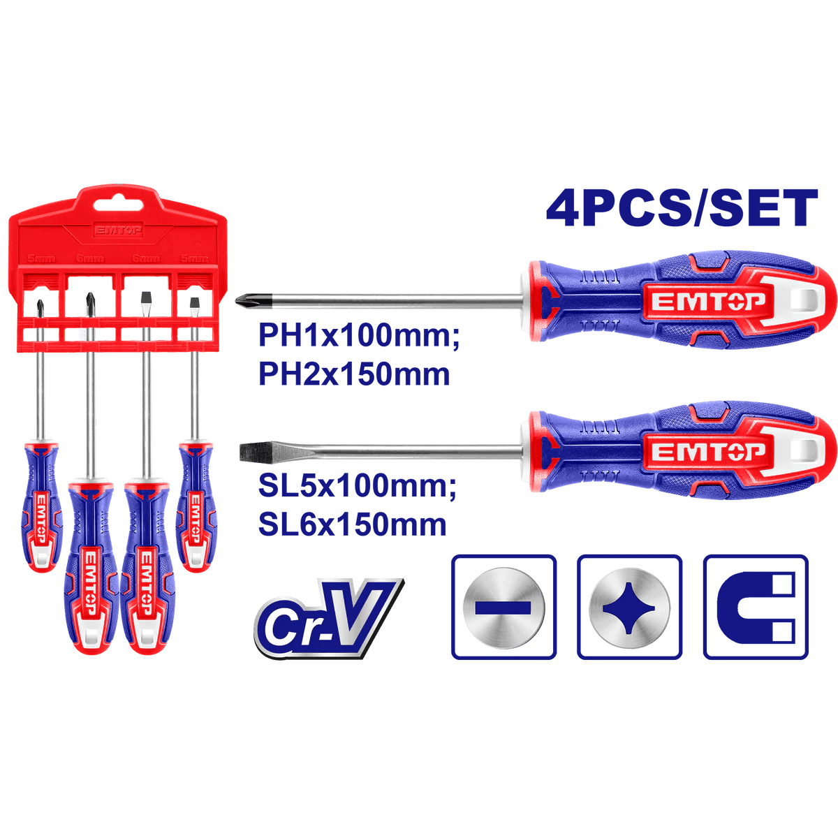 Set de Destornilladores De 4 Piezas2