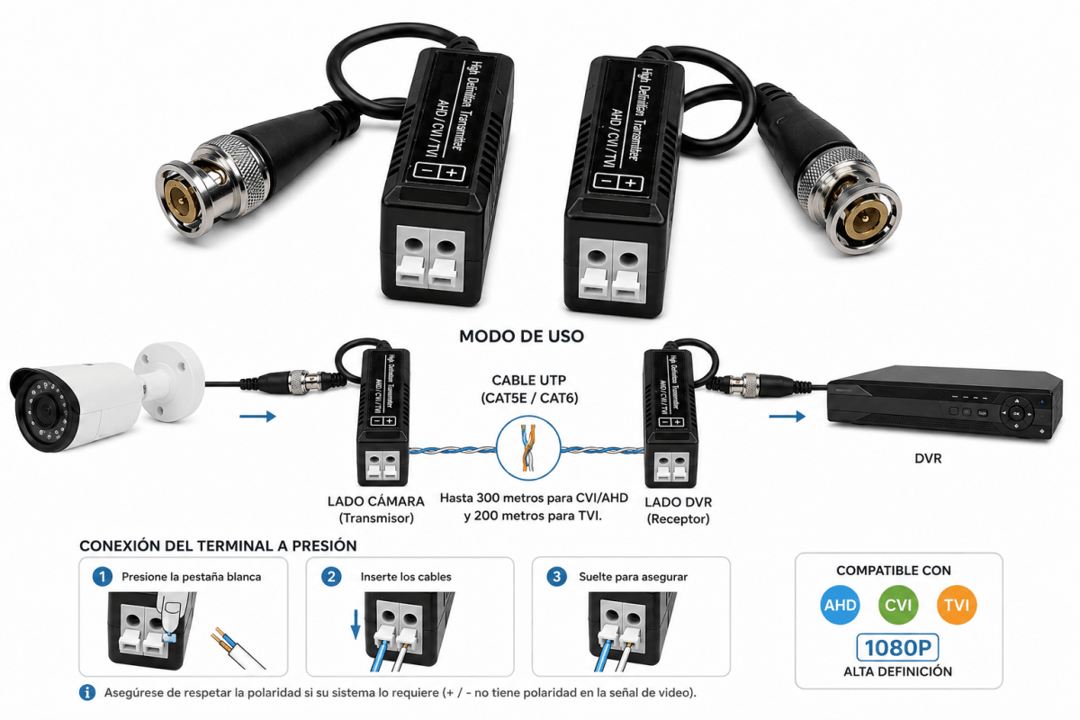 video balun 1080p a presion2