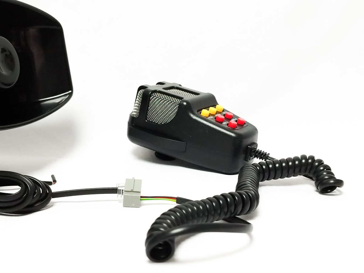 Bocina Sirena 100 Watts Policial Carabinero Megáfono 7 Tonos12