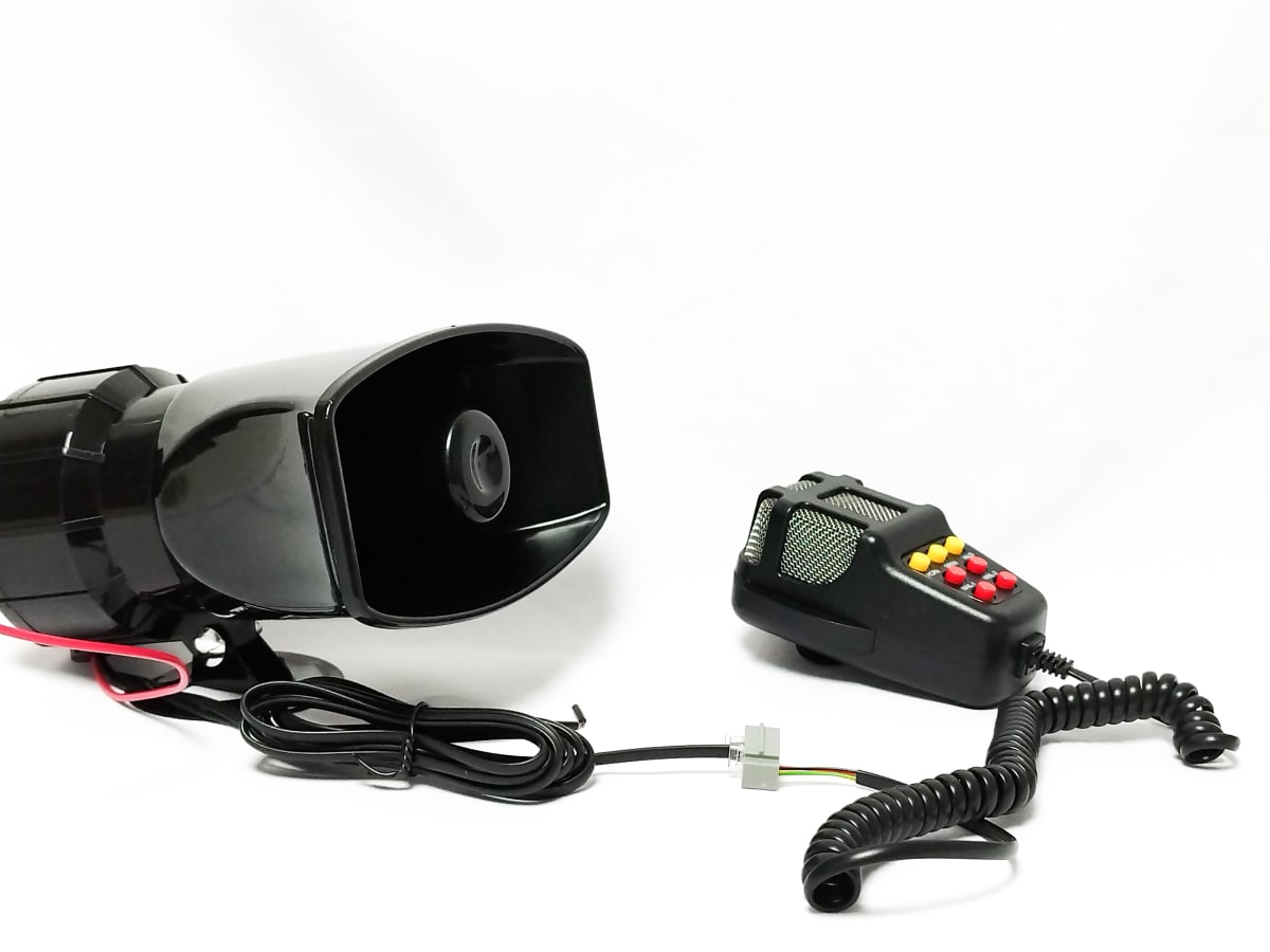 Bocina Sirena 100 Watts Policial Carabinero Megáfono 7 Tonos5