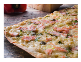 Pizza Masa Fina Grande Salmón