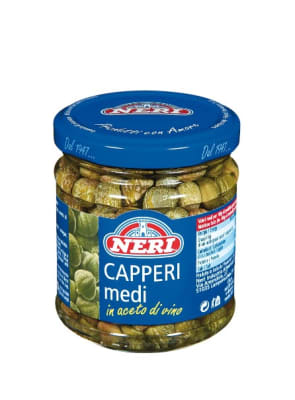 Capperi Medi in Aceto di Vino (Alcaparras)
