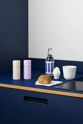 Bergen - Molinillo de Especias de madera - Blanco Arena