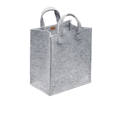 Meno home bag 350x300x200mm grey felt3