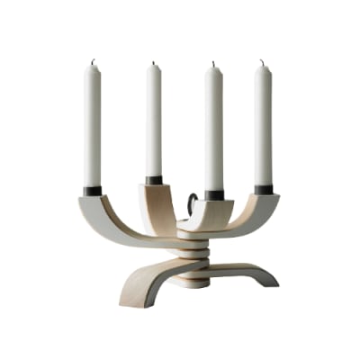 Candelabro Nordico - 4 brazos - Blanco4